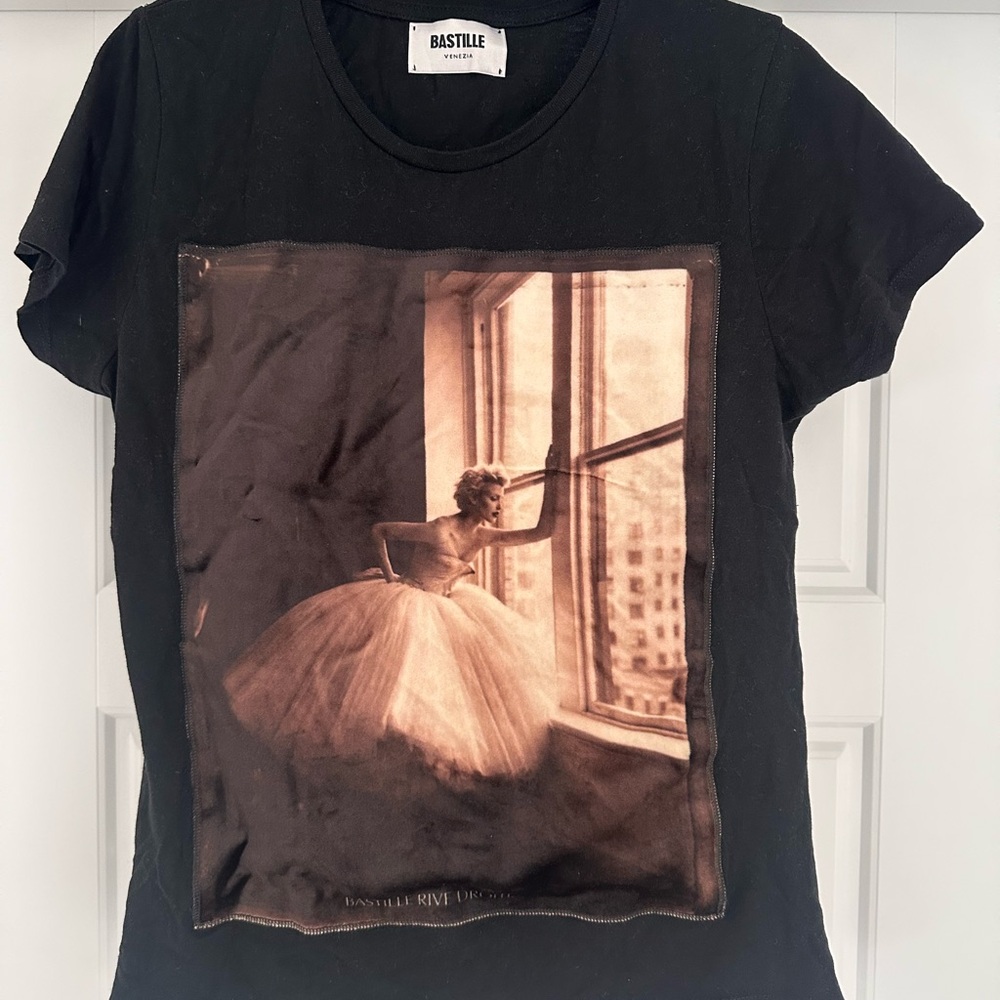 Black Graphic Short Sleeve Tee